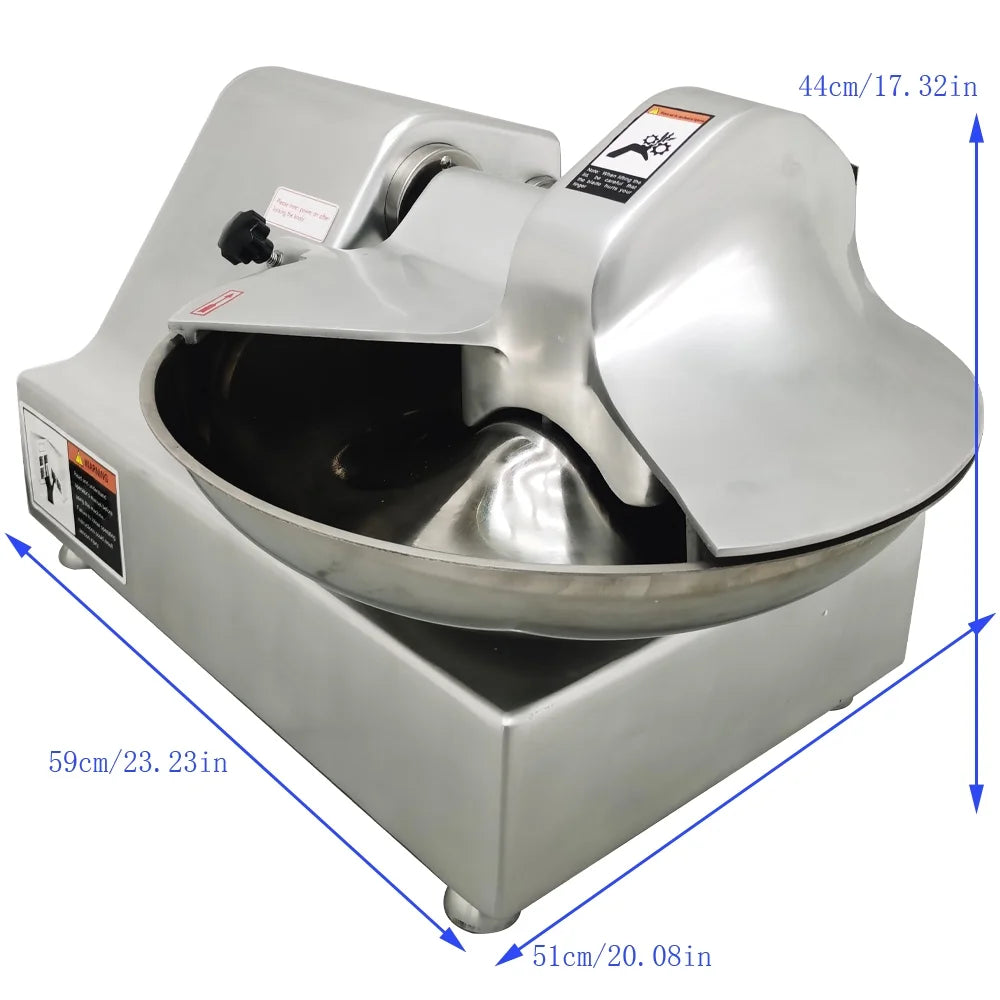 8L Electric Meat Bowl Cutter Food Processor O58477
