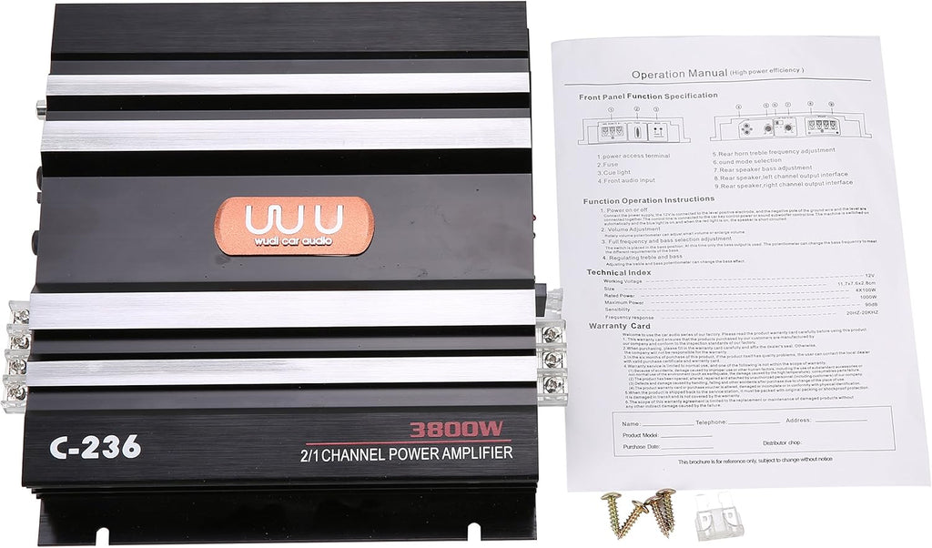 12V 2 Channel Car Amplifier Pack of 2 Q62022