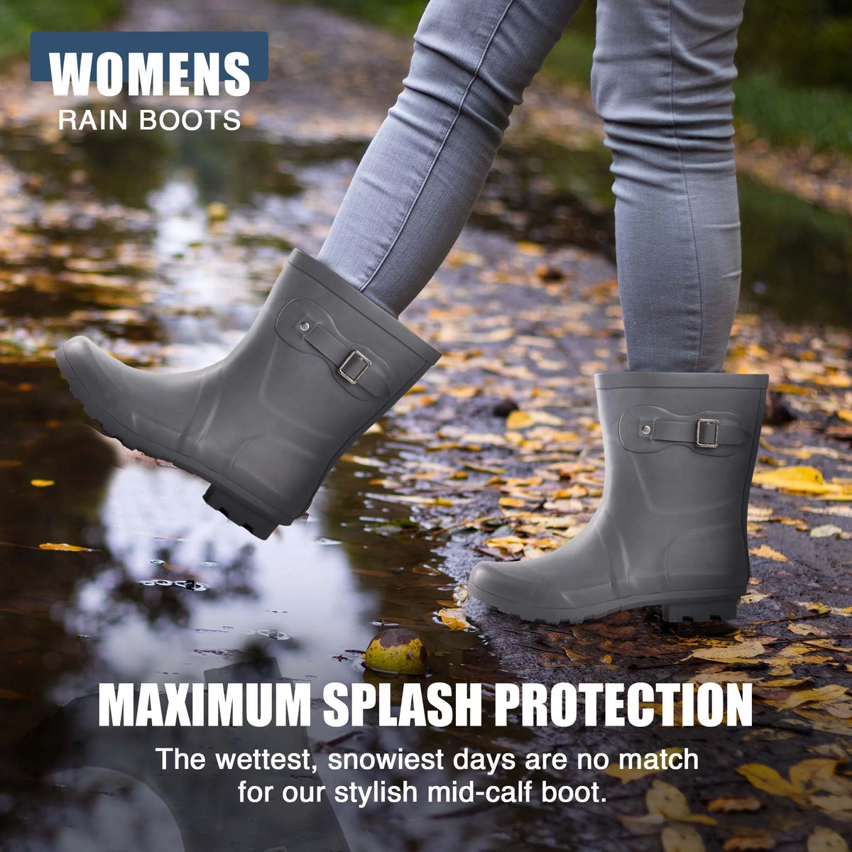 Womens Chelsea Rain Boots Size 11 F10448