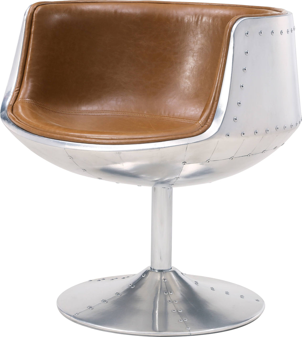 Distressed Caramel Swivel Chair G646847