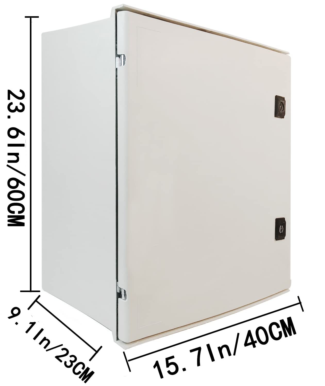 19.7×15.7×7.9 Fiberglass IP65 Weatherproof Wall-Mounted Electrical Enclosure Box G65140