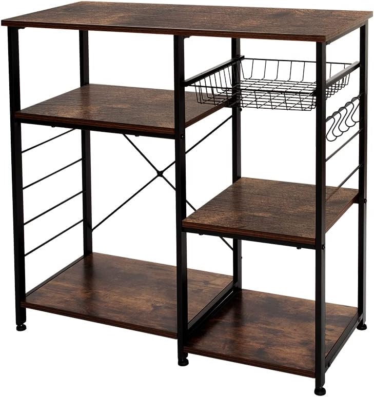 Kitchen Cart with Bottle Holder E305