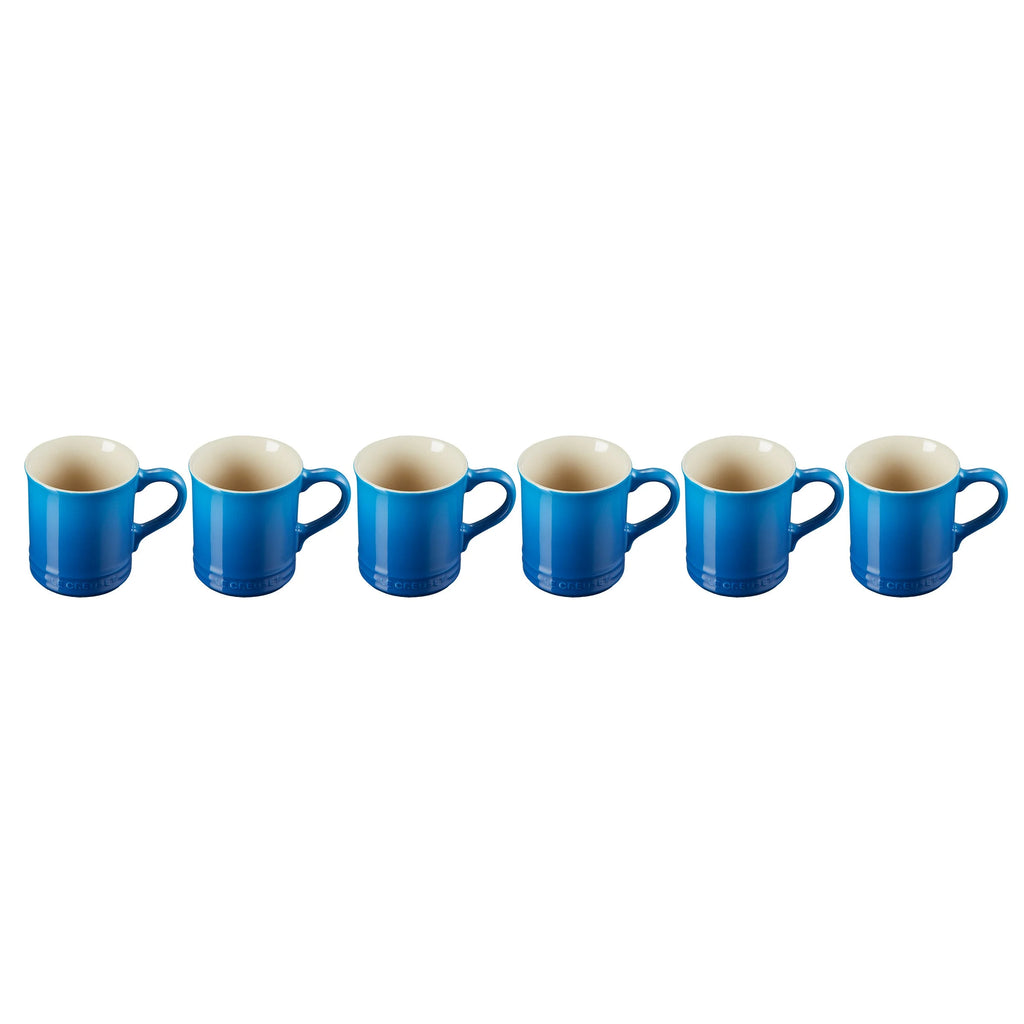 6 Pc Stoneware Mugs T923