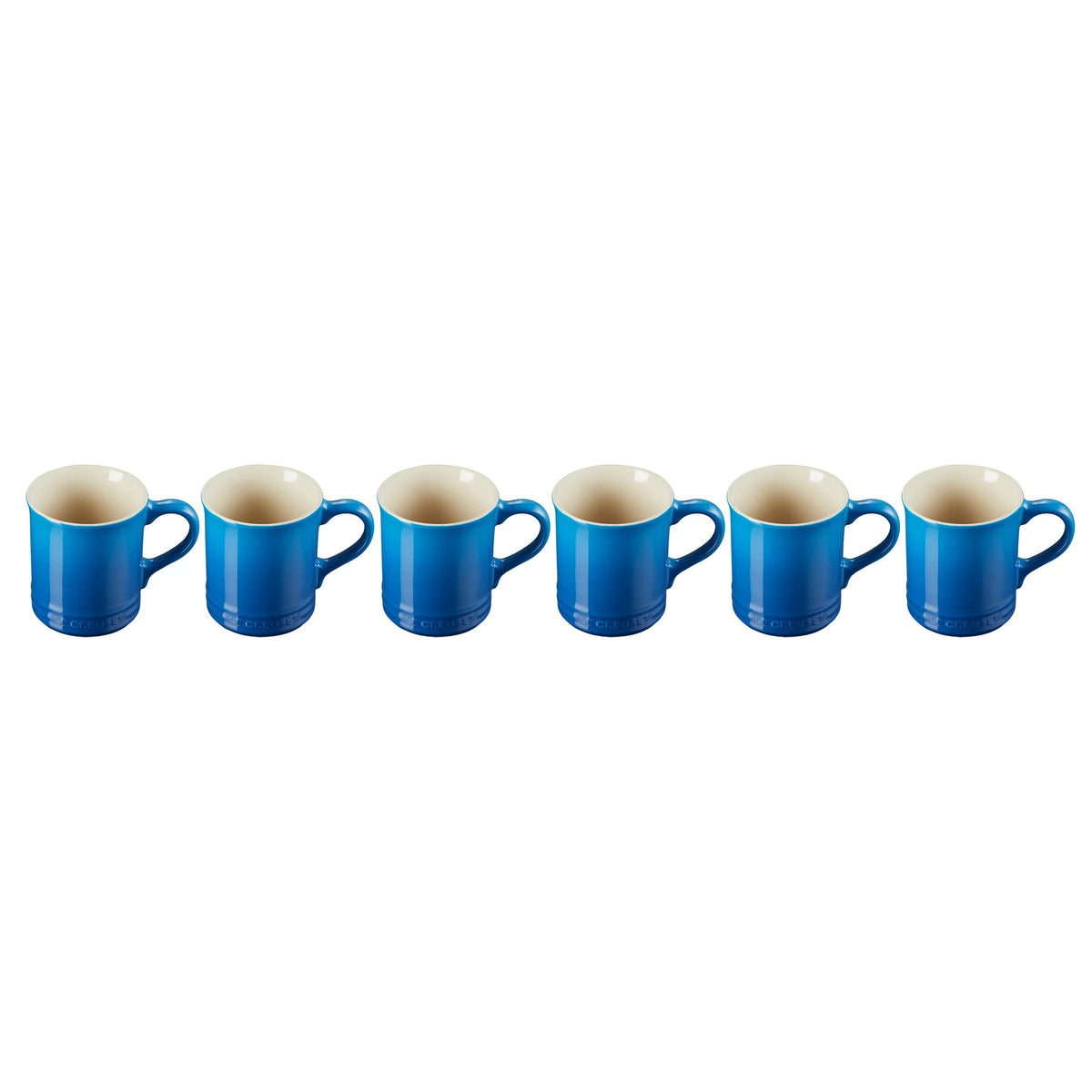 6 Pc Stoneware Mugs T923