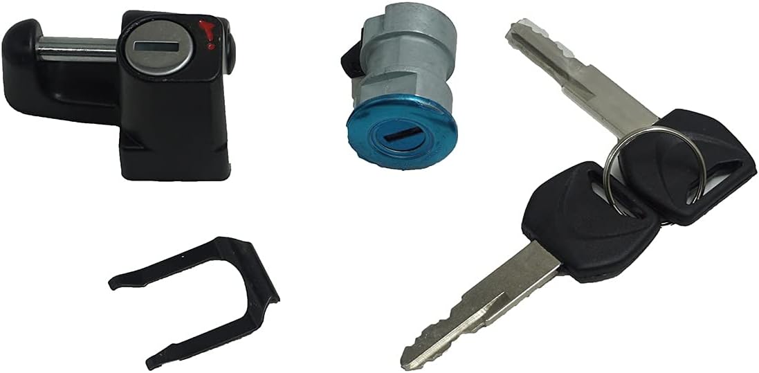 Ignition Switch Fuel Gas Cap Cover Seat Lock Key Set for Honda CRF250L 2013-2021, Pack of 2 Z453