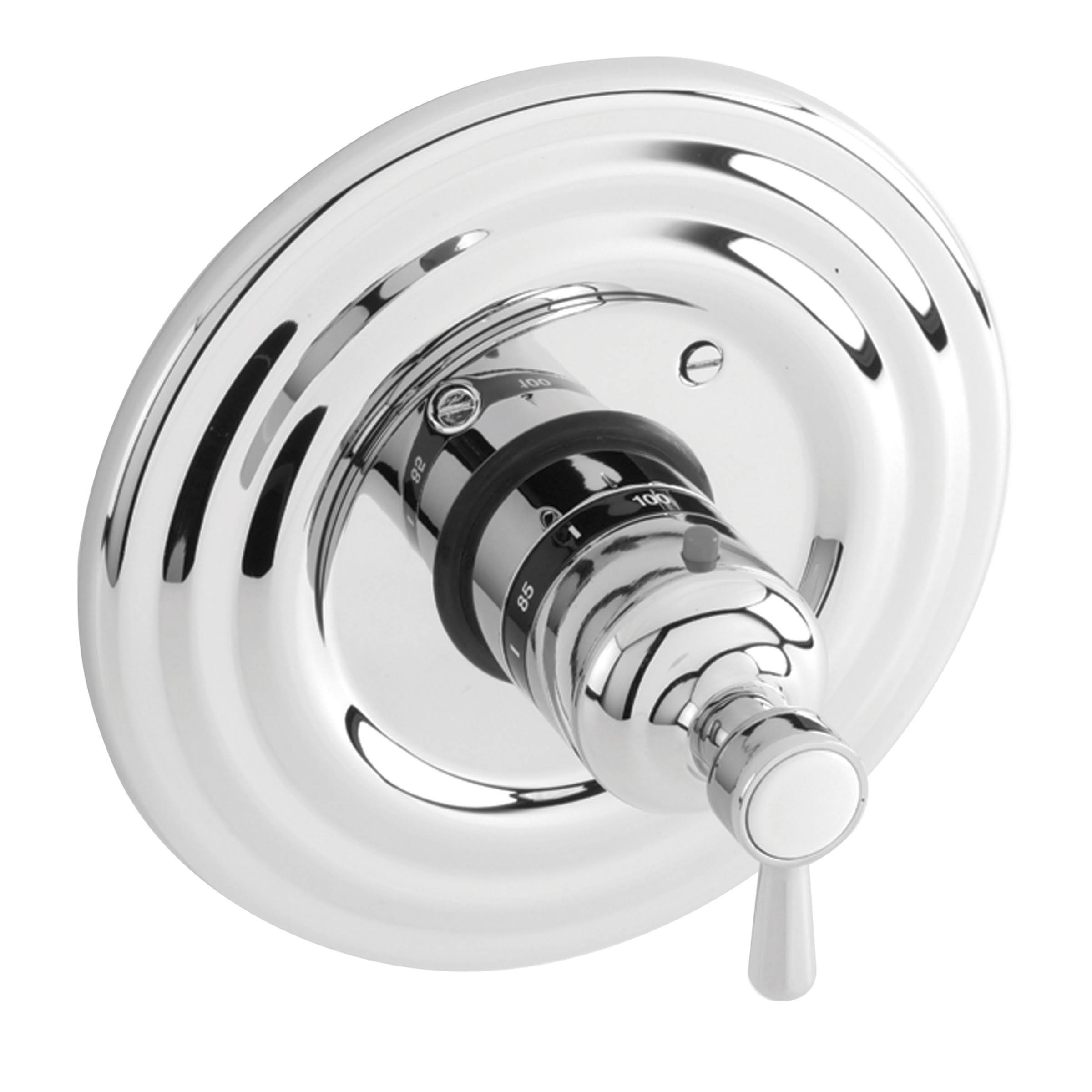 Weathered Copper Thermostatic Trim Plate with Handle S62602