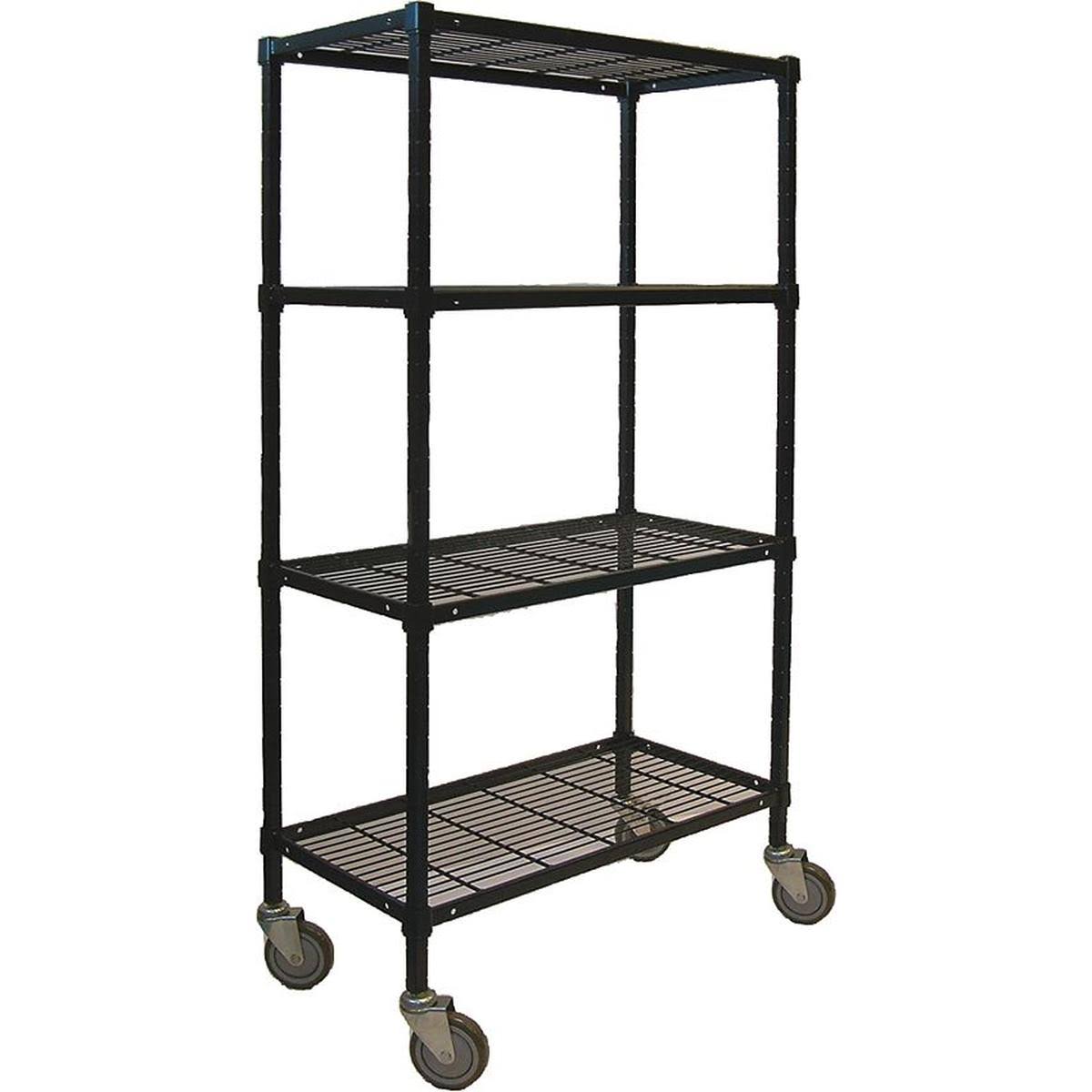 Black 4 Shelf Wire Cart U291296
