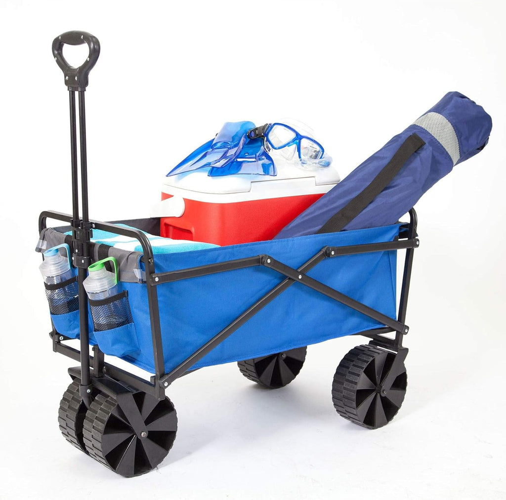 Green Collapsible Utility Beach Wagon Cart B796