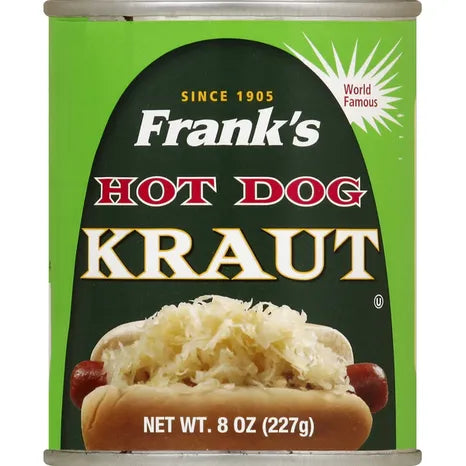 Frank's Hot Dog Kraut, 8 oz V67031