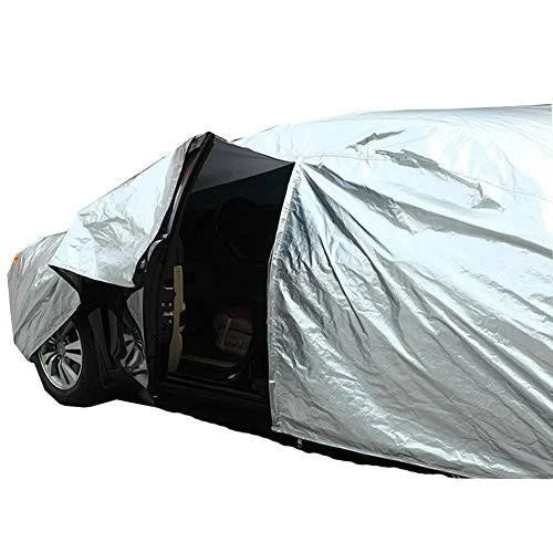 Four Layers Waterproof All Weather Car Covers with Cotton Zipper D271211