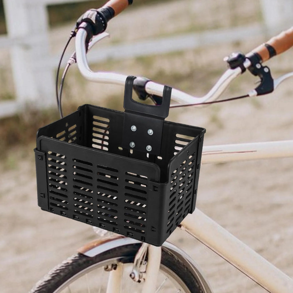 Foldable Bike Basket with Cargo Rack T101