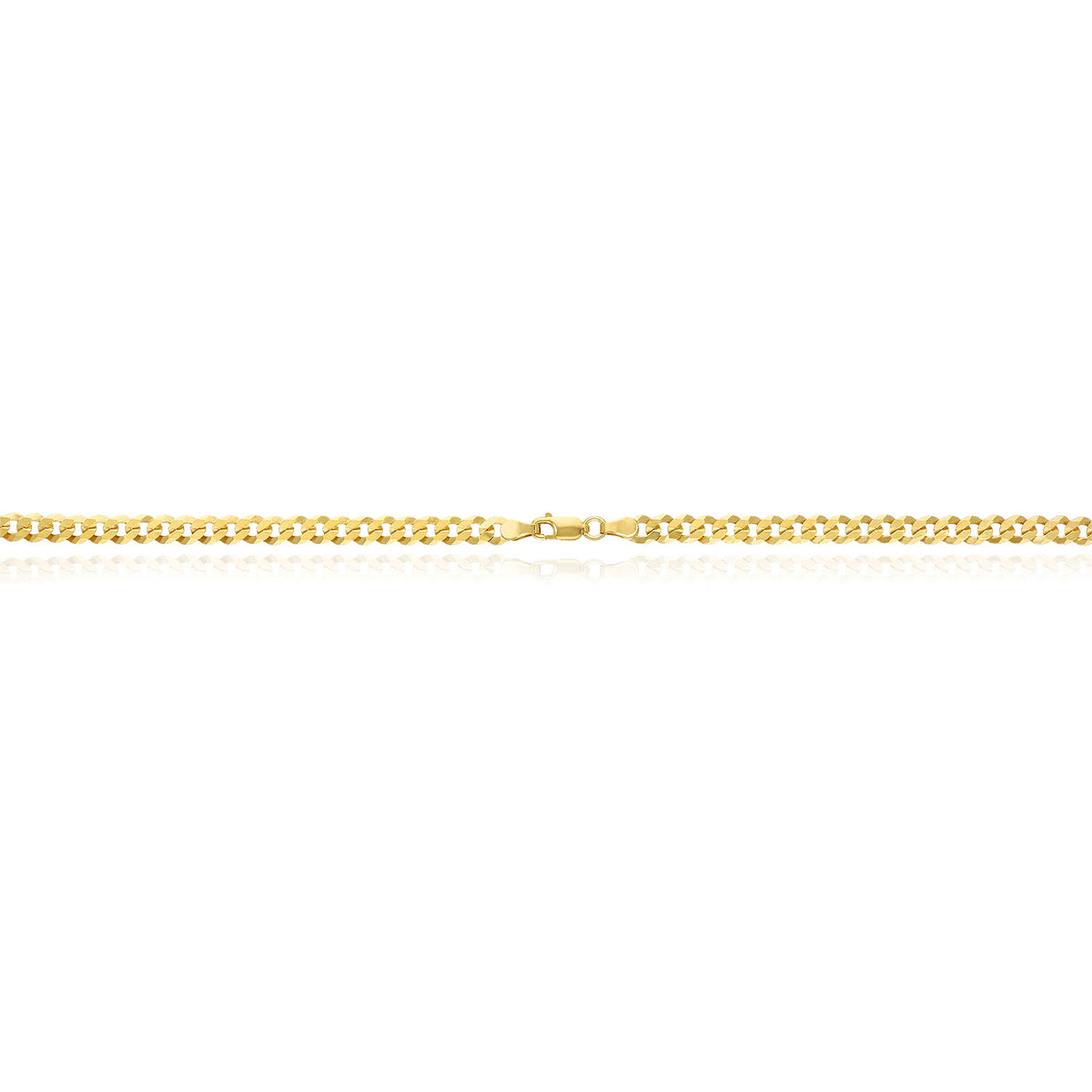14K Gold Over Silver Cuban Chain Necklace 16"-30" N897