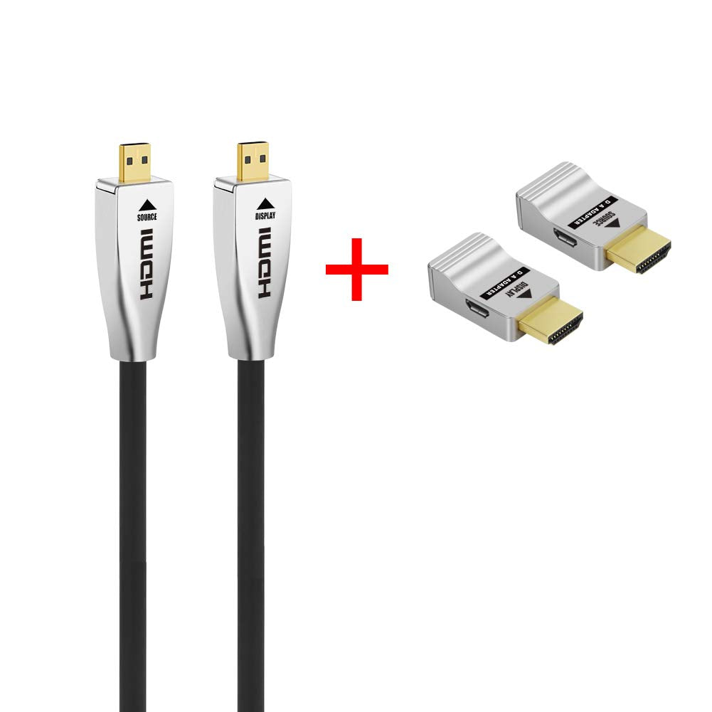 Fiber HDMI Cable 4K60HZ HDR 100 feet HDMI2.0b Cable, 18.2 Gbps, ARC, HDR10, Dolby Vision, HDCP2.2, 4:4:4, Ultra Slim and Flexible HDMI Optic Cable 30m U296