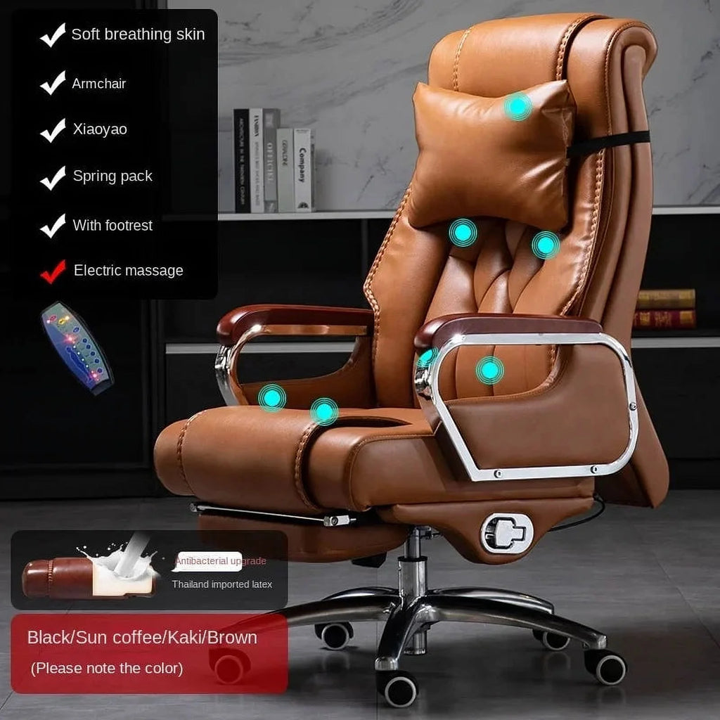 Leather Swivel Recliner Office Chair X40484