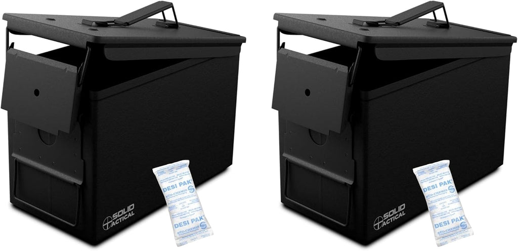 Matte Black OD Green FDE Brown Steel Ammo Can R8098