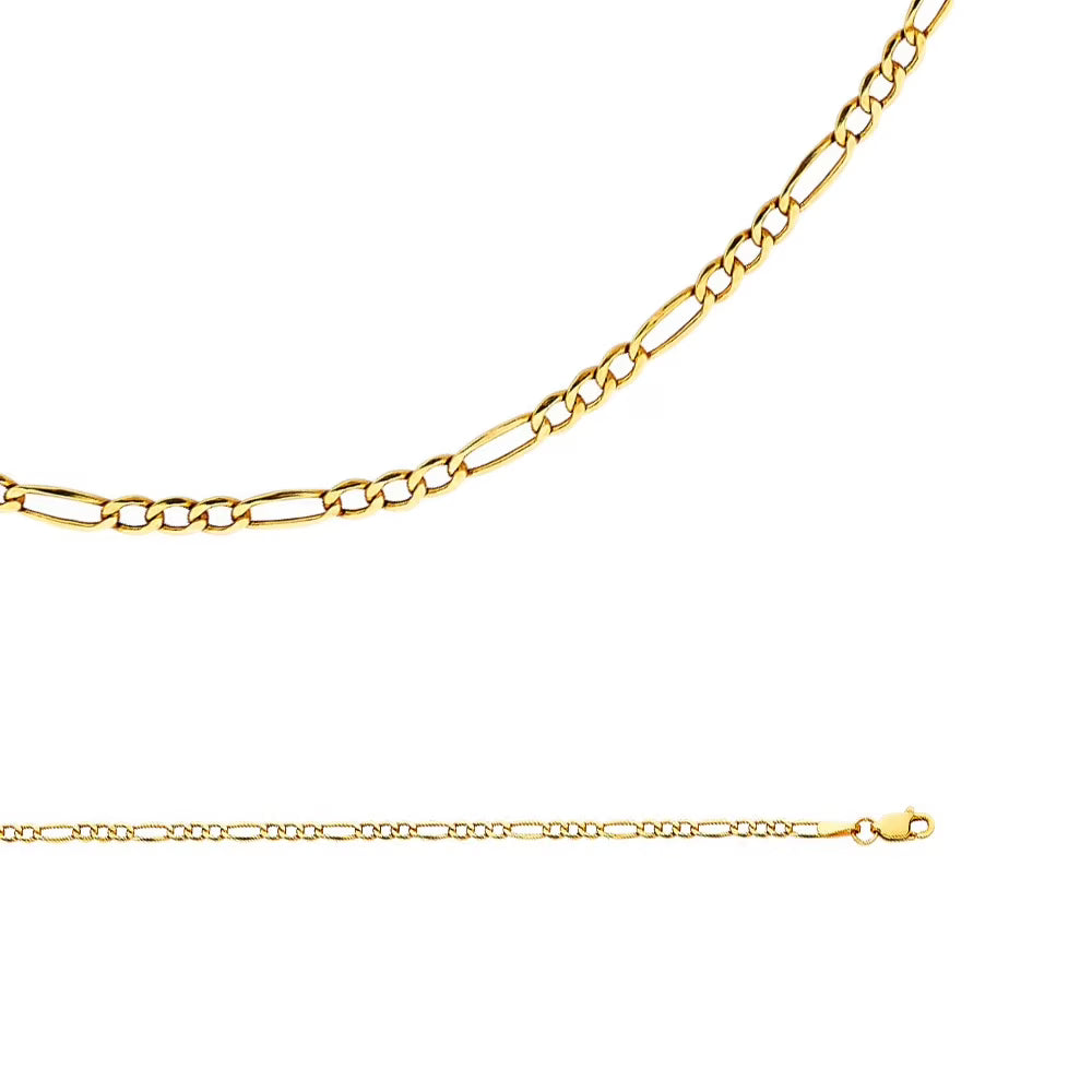 14k Yellow Gold Necklace 2.6 mm 16 inch S9489