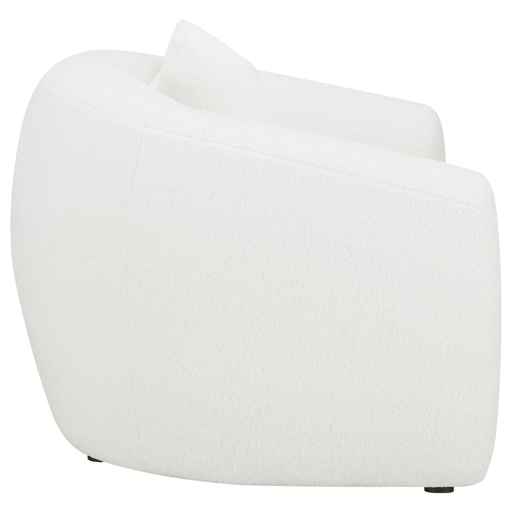 White Upholstered Tight Back Chair C912