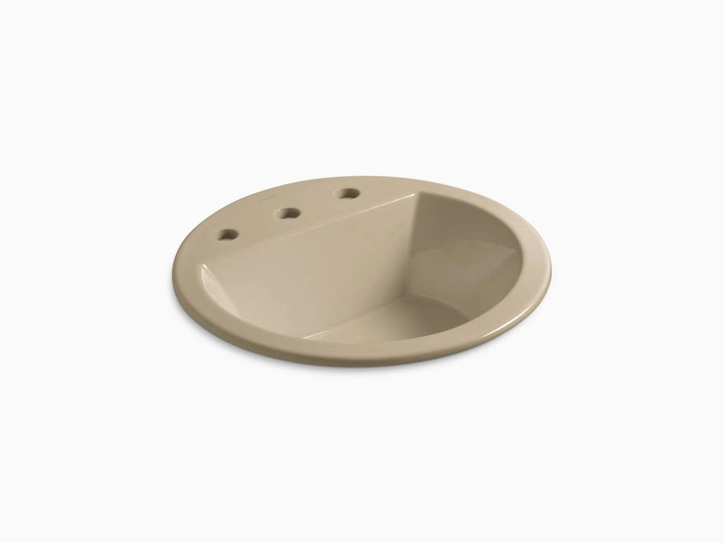 Drop-In Round Bathroom Sink with Overflow A59166