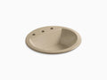 Drop-In Round Bathroom Sink with Overflow A59166
