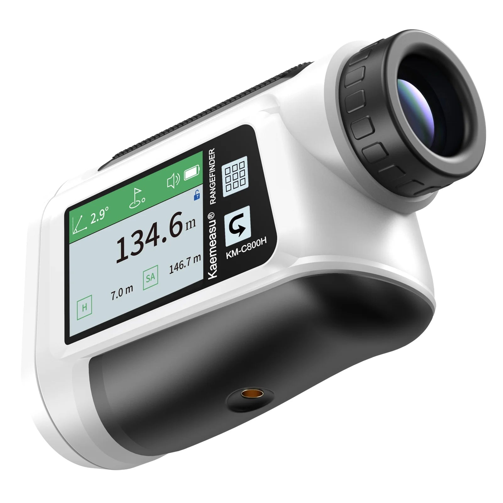 Rangefinder with LCD Touch Screen 6X Magnification 600M / 800M USB Rechargeable Distance Meter with Slope Function A61059