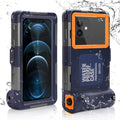 Waterproof Protective Case for Phones Up to 6.9 Inch with Lanyard F2830