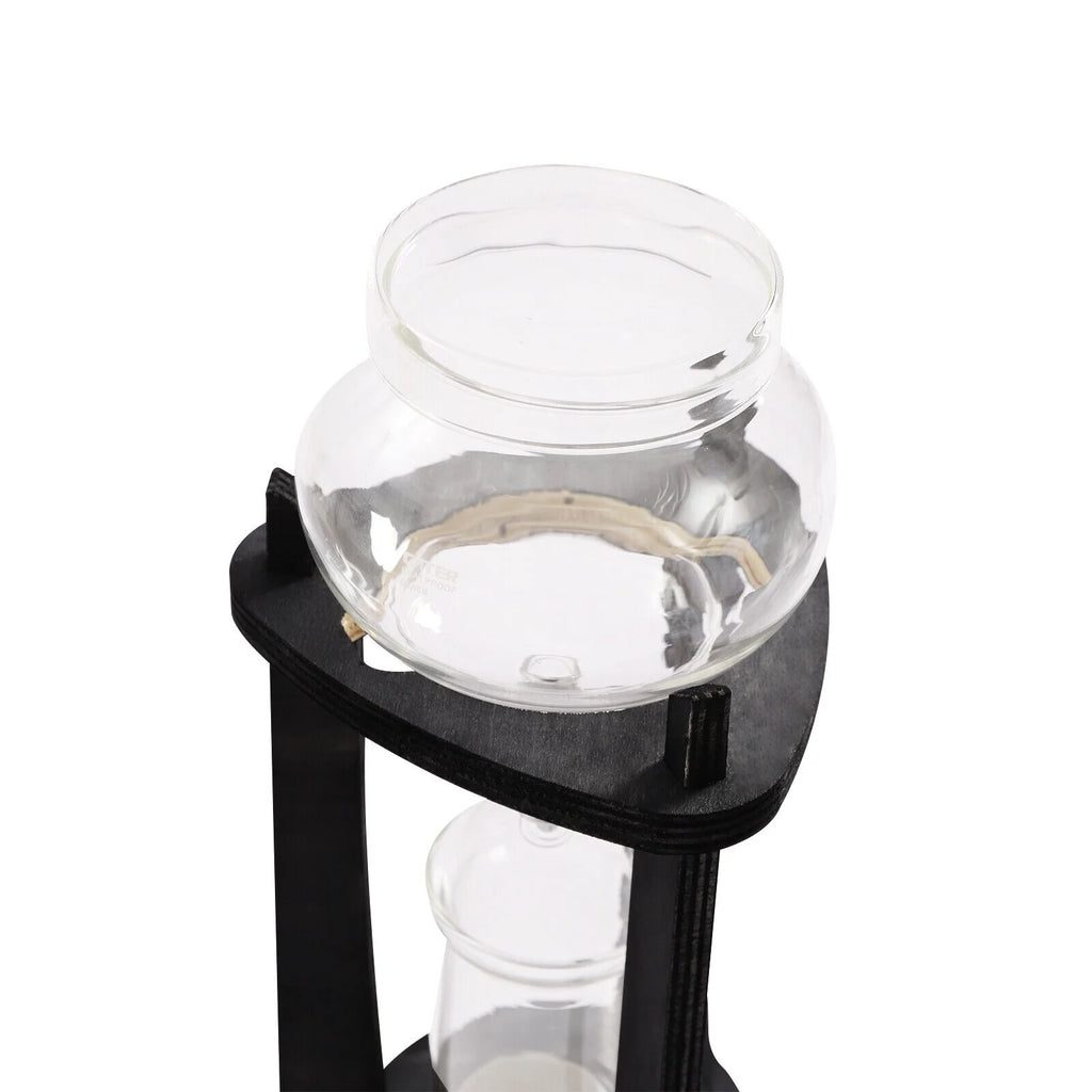 600ml Retro Manual Coffee Dripper Cold Brew Drip Tower Coffee Maker 6-8 Cup Gray W975