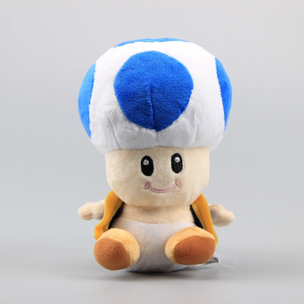 Blue Toad Plush Mushroom Toy 7'' W954040