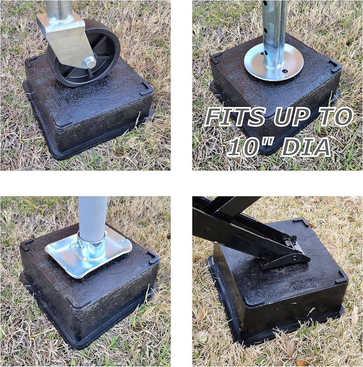 4 Pack Trailer Jack Block Stand 12,000 lbs Capacity Stabilizing Pads K25729