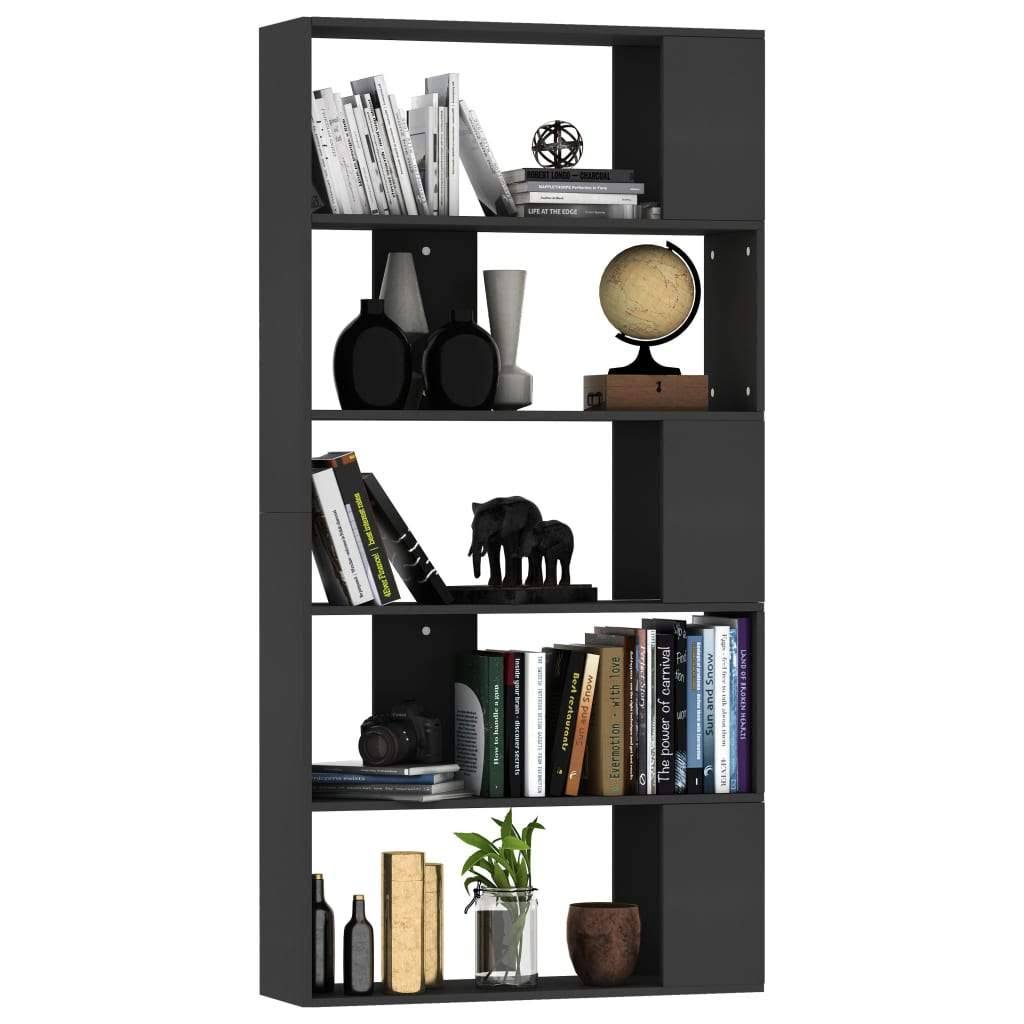 White and Sonoma Oak Book Cabinet Room Divider Chipboard F760686