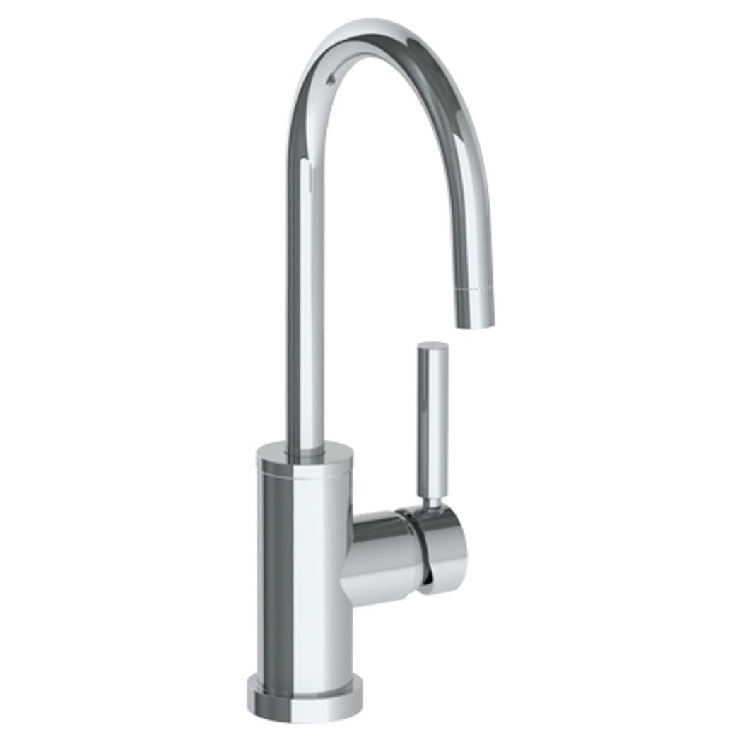 Rustica Brass Single Hole Gooseneck Bathroom Sink Faucet W96155