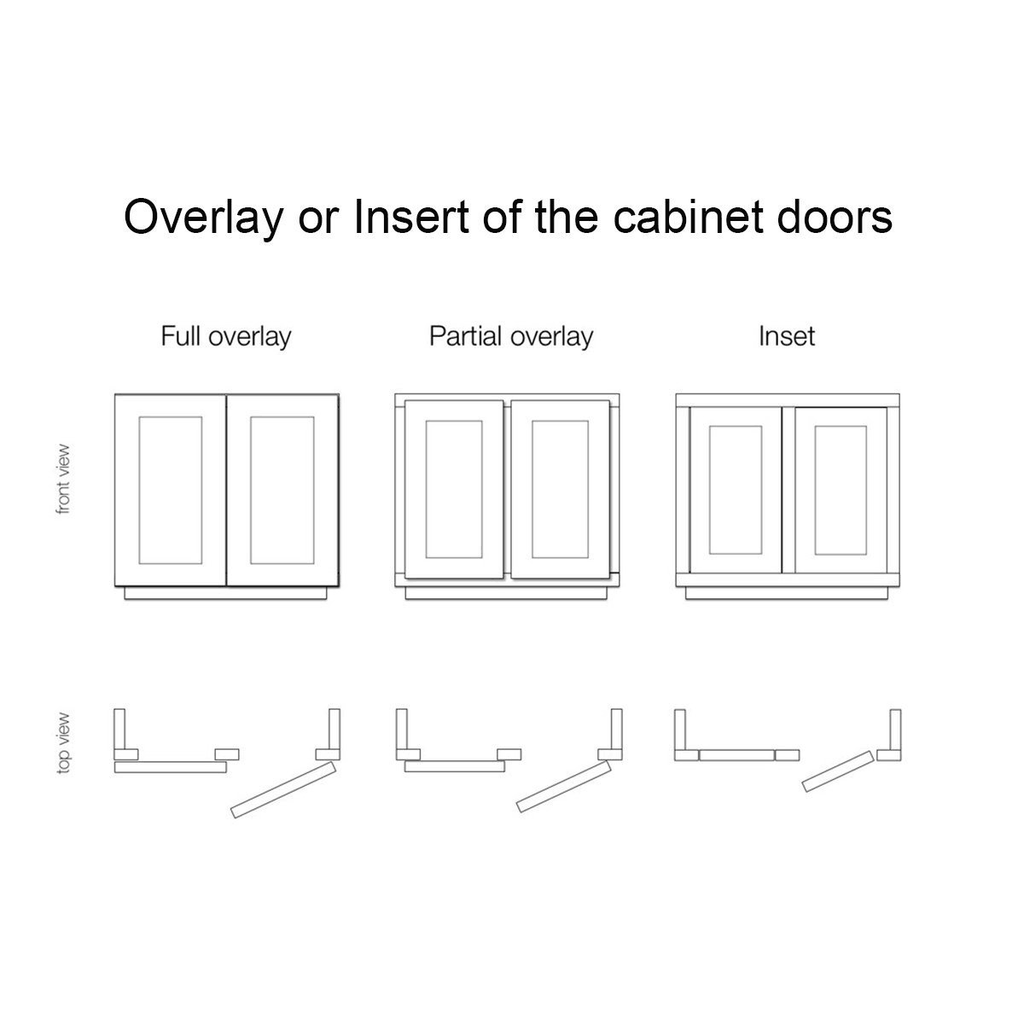 20 Pairs Concealed Kitchen Cabinet Door Hinges Full Overlay Q7742