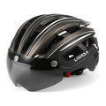 Mountain Bike Helmet with Back Light, Detachable Magnetic Visor C17477