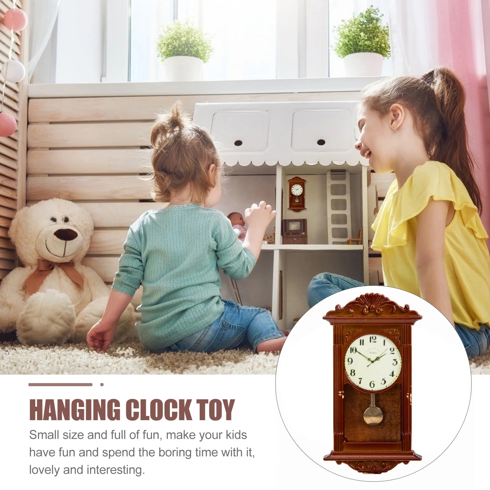 Miniature Roman Clock Dollhouse Accessory Z283677