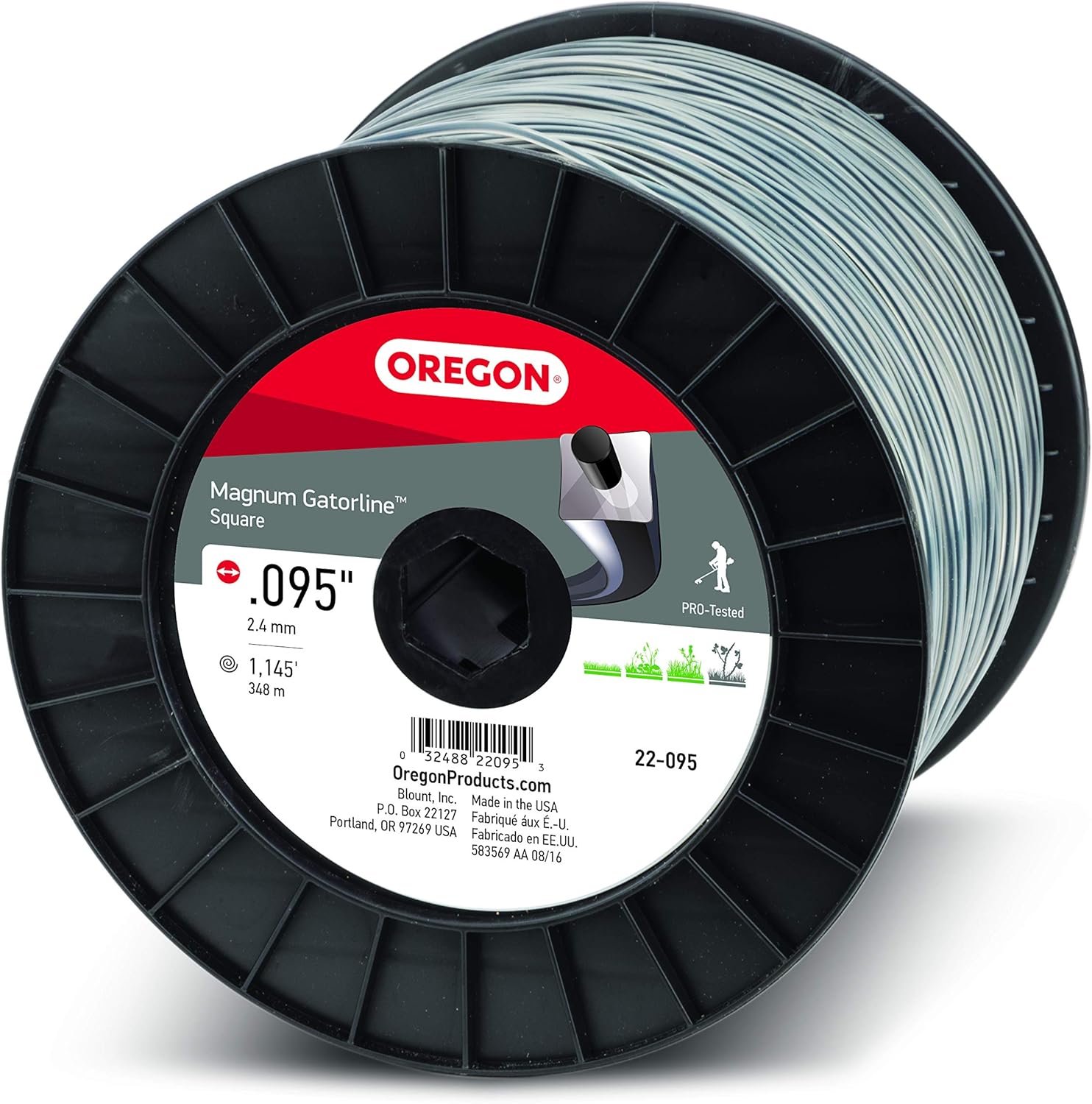 Square Trimmer Line .095-Inch by 1134-Foot Pack of 2 M60946
