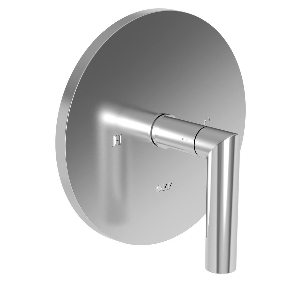 Satin Gold Balanced Pressure Shower Trim Plate with Handle V2496