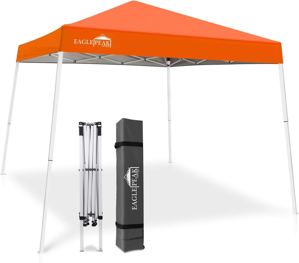 10' x 10' Slant Leg Pop-up Canopy Tent White C555