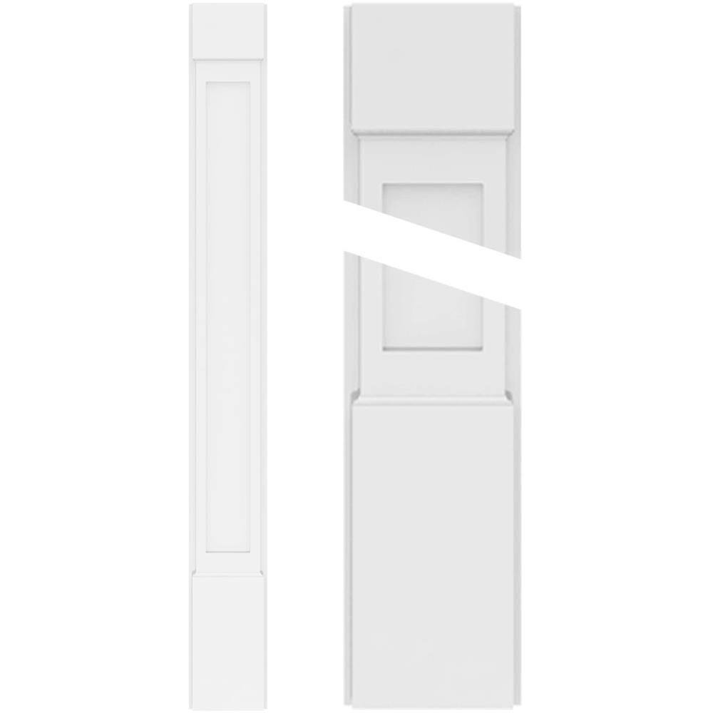 Flat Panel PVC Pilaster with Capital and Base (Pair) P796776