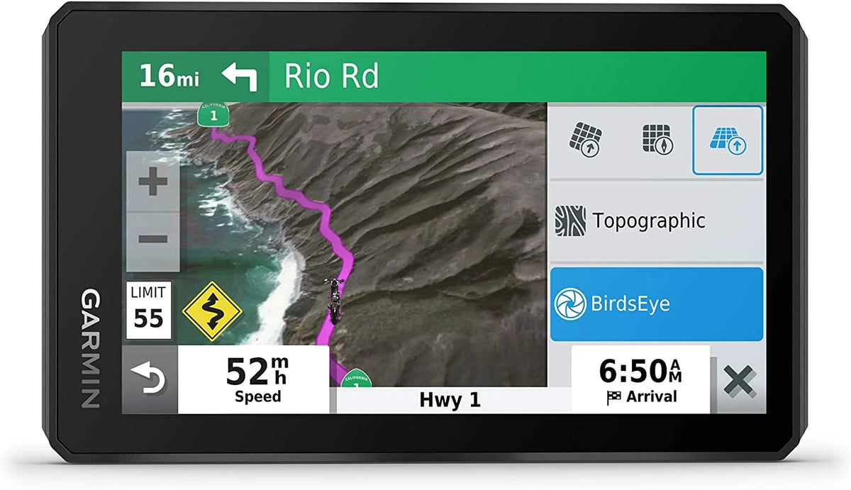 5.5-inch Rain-Resistant Motorcycle GPS Navigation Device Y398