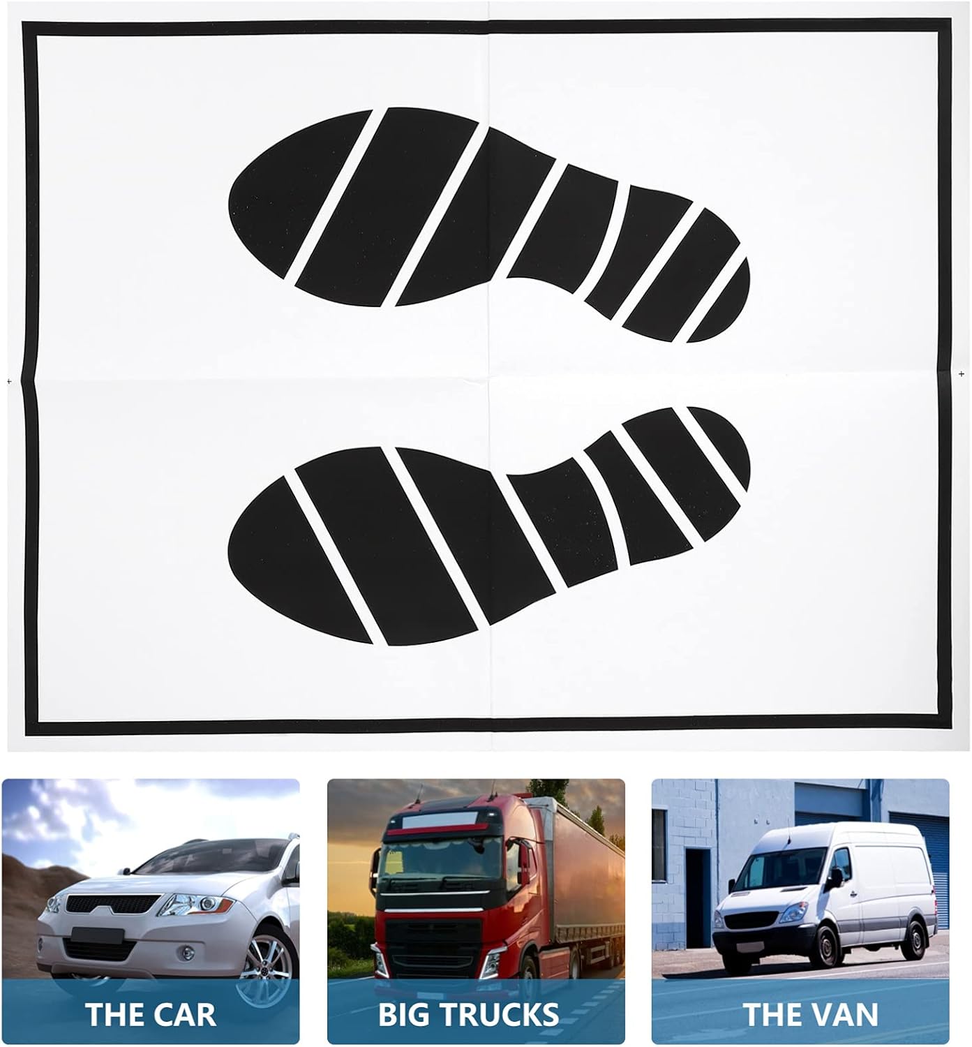 50Pcs Disposable Paper Foot Mats for Auto Floor Protection X961