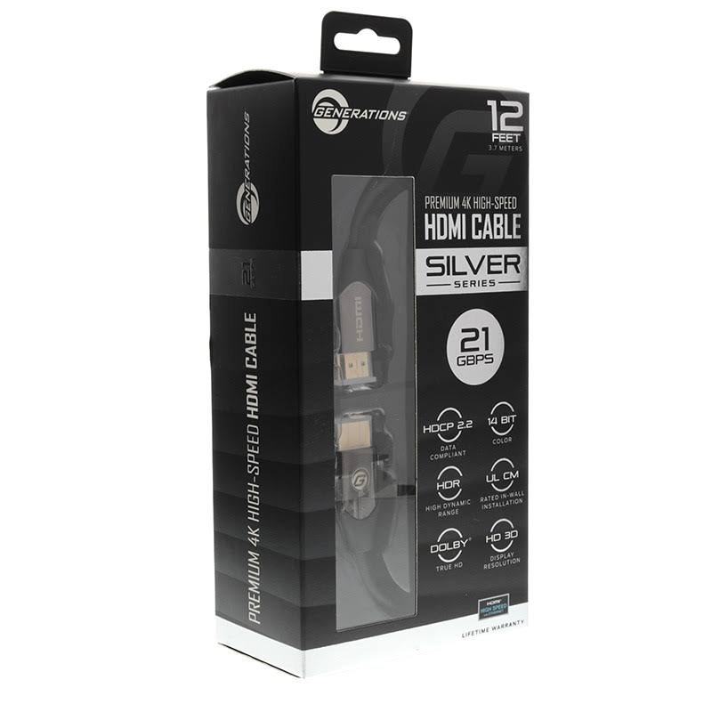 12& Silver Series HDMI Cable K7334