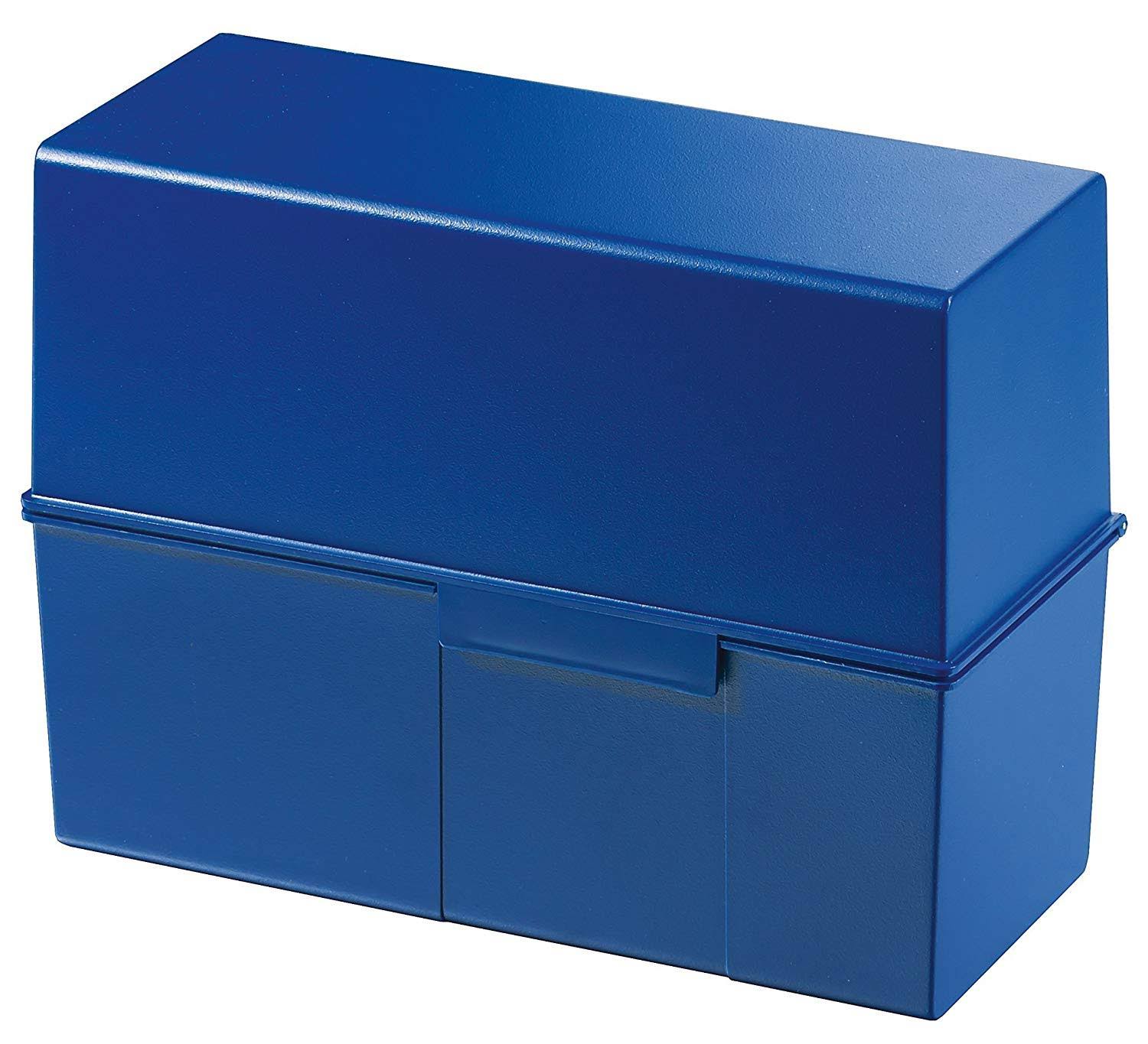 Blue Polystyrene Index Card Box T191