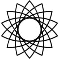 Black PVC Pierced Ceiling Medallion P3495