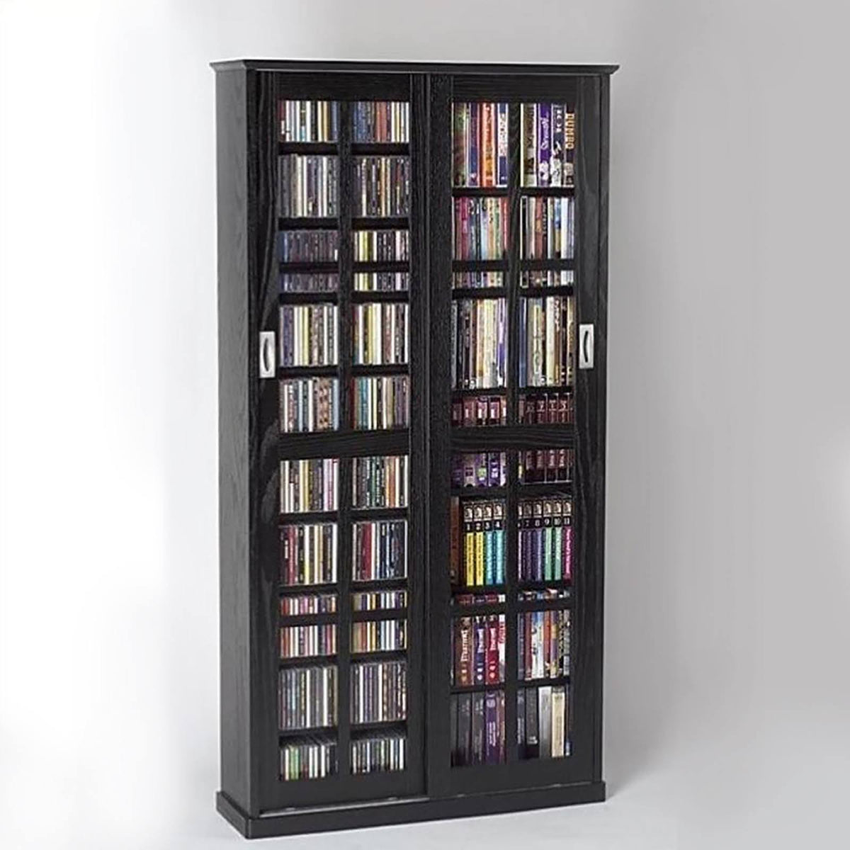 Multimedia Storage Cabinet Black F7374