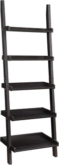 Cappuccino 5-shelf Ladder Bookcase K362