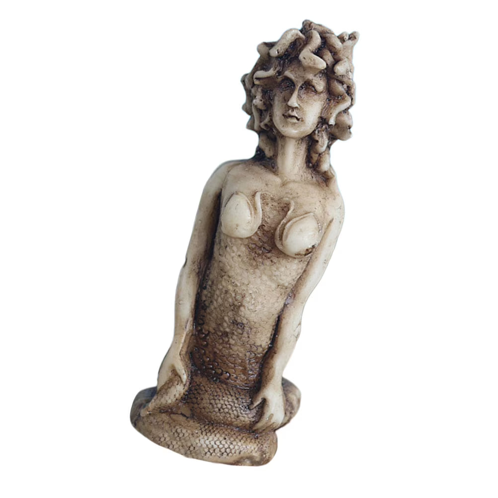 Gorgon Serpent Sculpture Resin Ornament I224