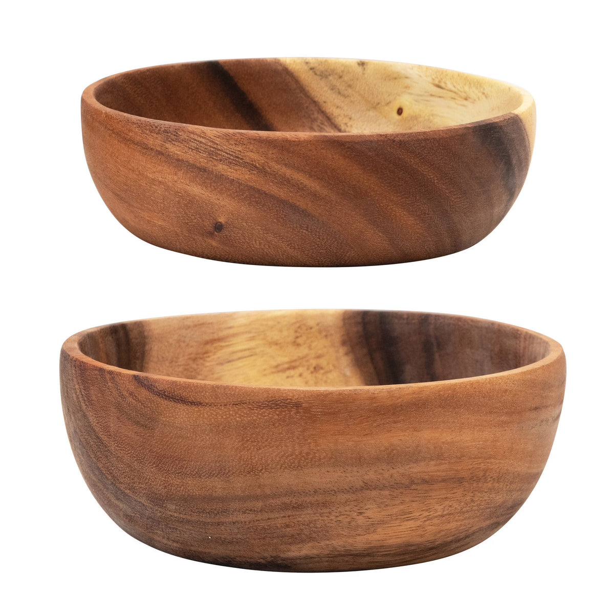 Acacia Wood Bowls, Set of 2 C53491