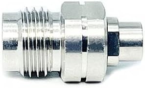 1.85 mm Female to SMPM Male Microwave Adapter, DC to 67 GHz, 50 Ohm, Stainless Steel Body E204170