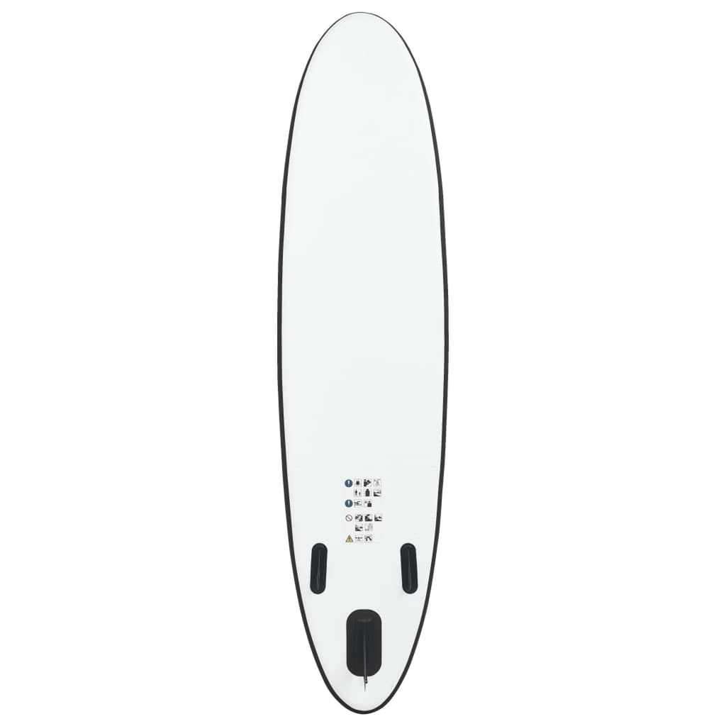Inflatable Paddleboard Set Black and White O86929