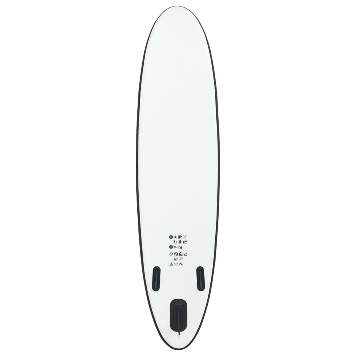 Inflatable Paddleboard Set Black and White O86929