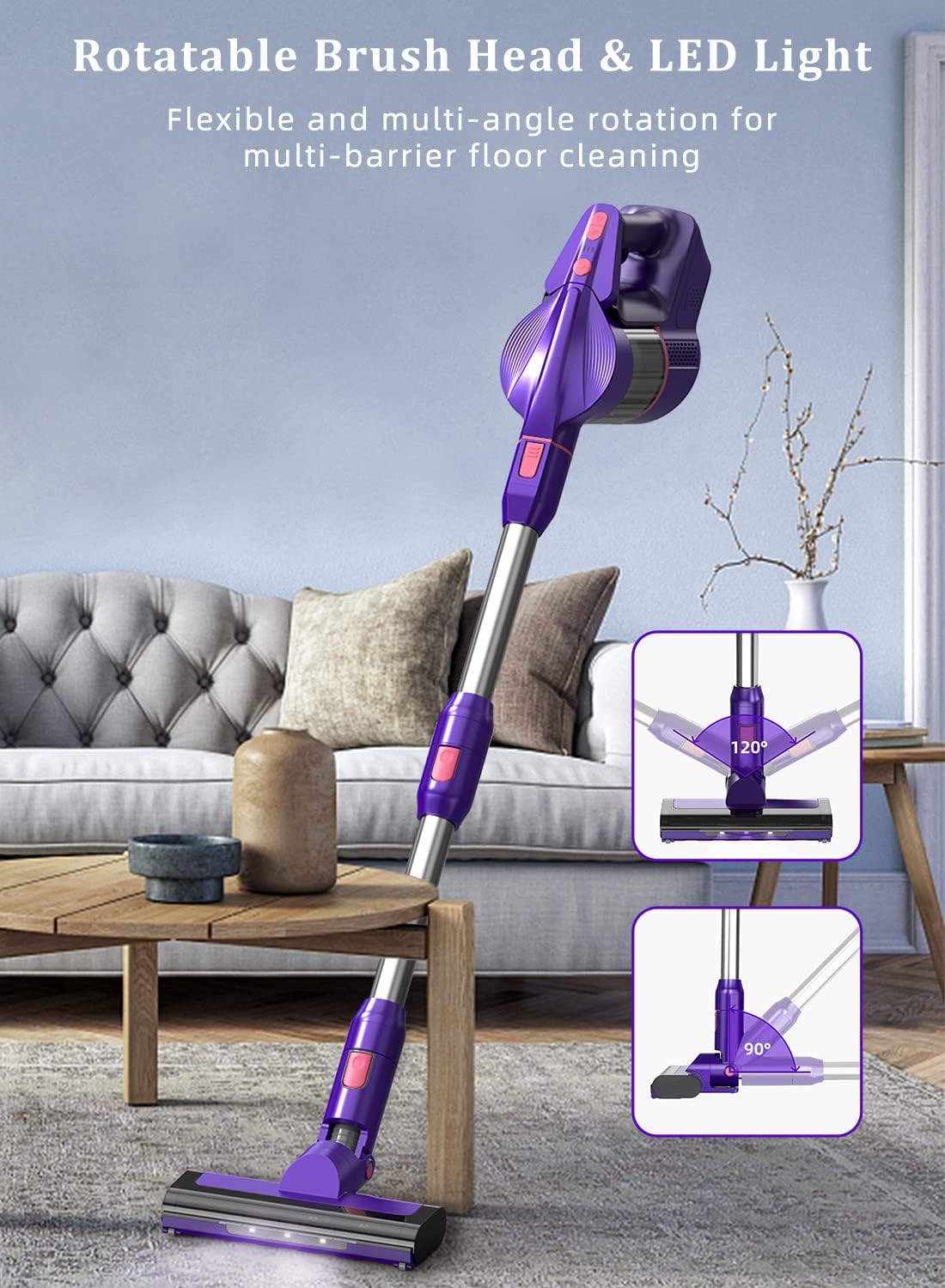 Stick Vacuum Cleaner with Detachable Battery X275